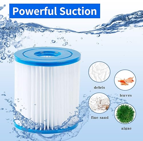 Miniatura 3 de Cartucho de filtro de piscina tipo I de alta eficiencia para olas de verano 300330 gal. Bomba de filtro, filtro de piscina pequeño de uso