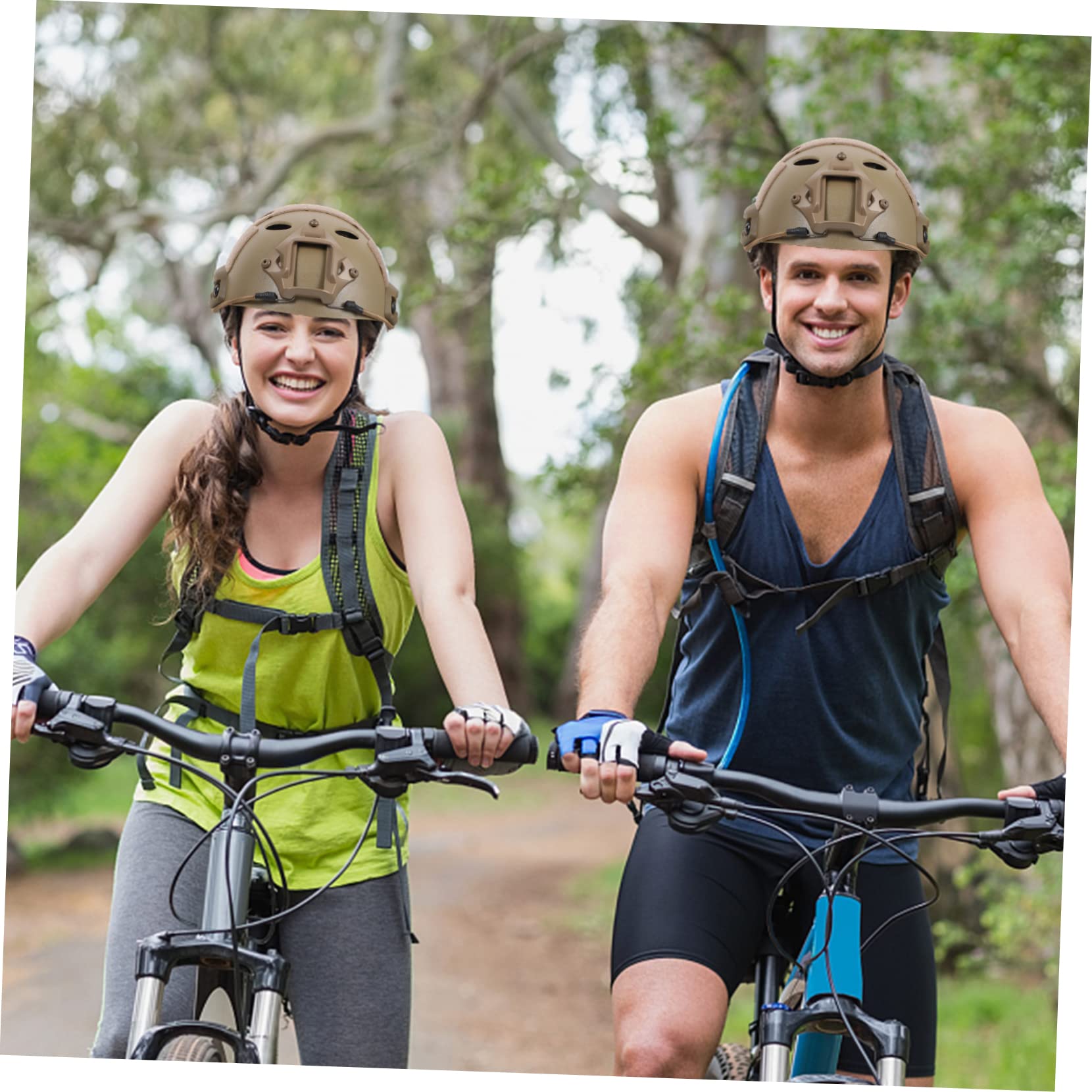 Casque de Vélo Robuste Antichoc en Abs Marron pour Adulte