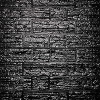 Vista 1 de Paneles de pared de espuma autoadhesivos 3D, cubre 22.8 pies cuadrados, calcomanías de papel tapiz de piedra de ladrillo para decoración de pared