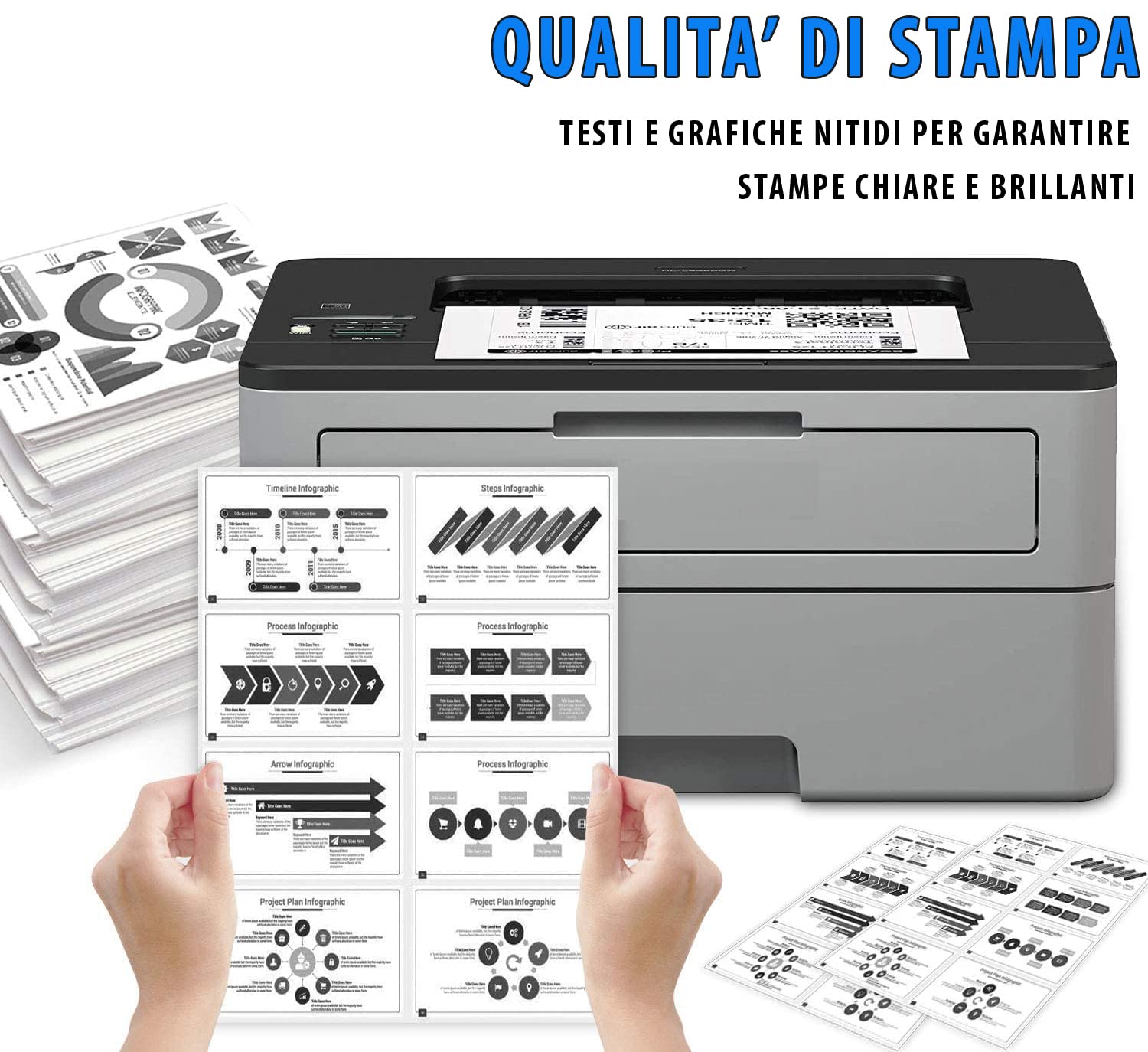 KIT 5 TONER COMPATIBILI A COLORI PER STAMPANTI HP 131X 131A CF210X CF210A per LaserJet Pro 200 Color MFP M251n M251nw M276n M276nw CP1215 CP1515n CM1312 - 2200 COPIE
