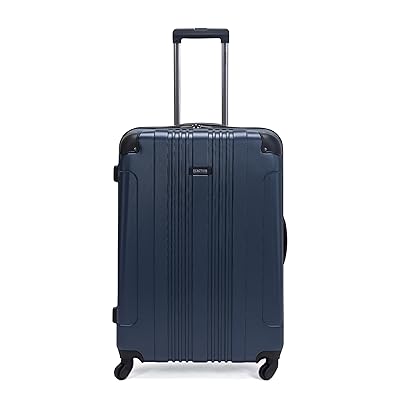 Kenneth Cole REACTION Out of Bounds Lightweight Hardshell 4-Wheel Spinner Luggage, Smokey Purple, 28-Inch Checked