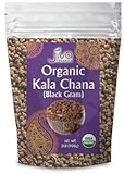 Organic Kala Chana 2 Pound Bulk Bag - Black Gram, Desi Black Chickpeas, 100% Natural & Non-GMO