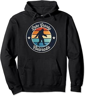 Lake Granby Colorado Sasquatch Souvenir Pullover Hoodie