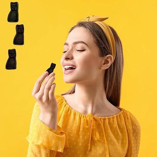 Miniatura 3 de Fruidles Gomitas de regaliz negro para gatos, gomitas holandesas de regaliz (8 onzas)