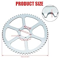Vista 3 de GREHUA Actualización #35 Cadena 60 dientes Trasero Piñón para 98cc 3.5hp Coleman CT100U CC100X Baja Hensim Doodle Bug DB30 Motovox MBX10 MBX11