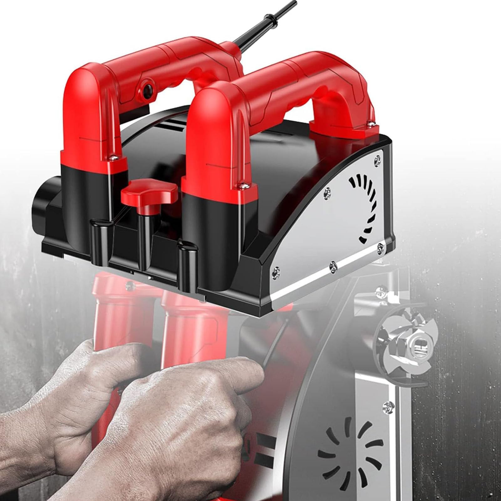 Elektryczna strugarka ścienna z regulowaną głębokością 0-4 mm, do renowacji i poziomowania ścian, łatwa w użyciu do projektów DIY i remontu domu