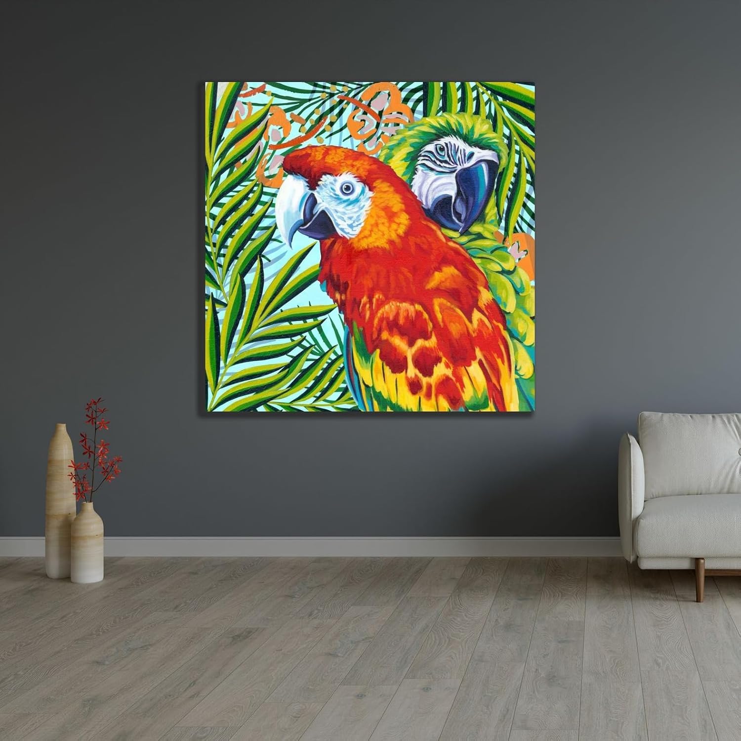 ArtDirect Luau I Unframed Art Print Giclee Poster by Vitaletti, Carolee - Ready for Framing with Customization Sizes 8x8, 11x11, 16x16, 24x24, 36x36, and 48x48 Inches