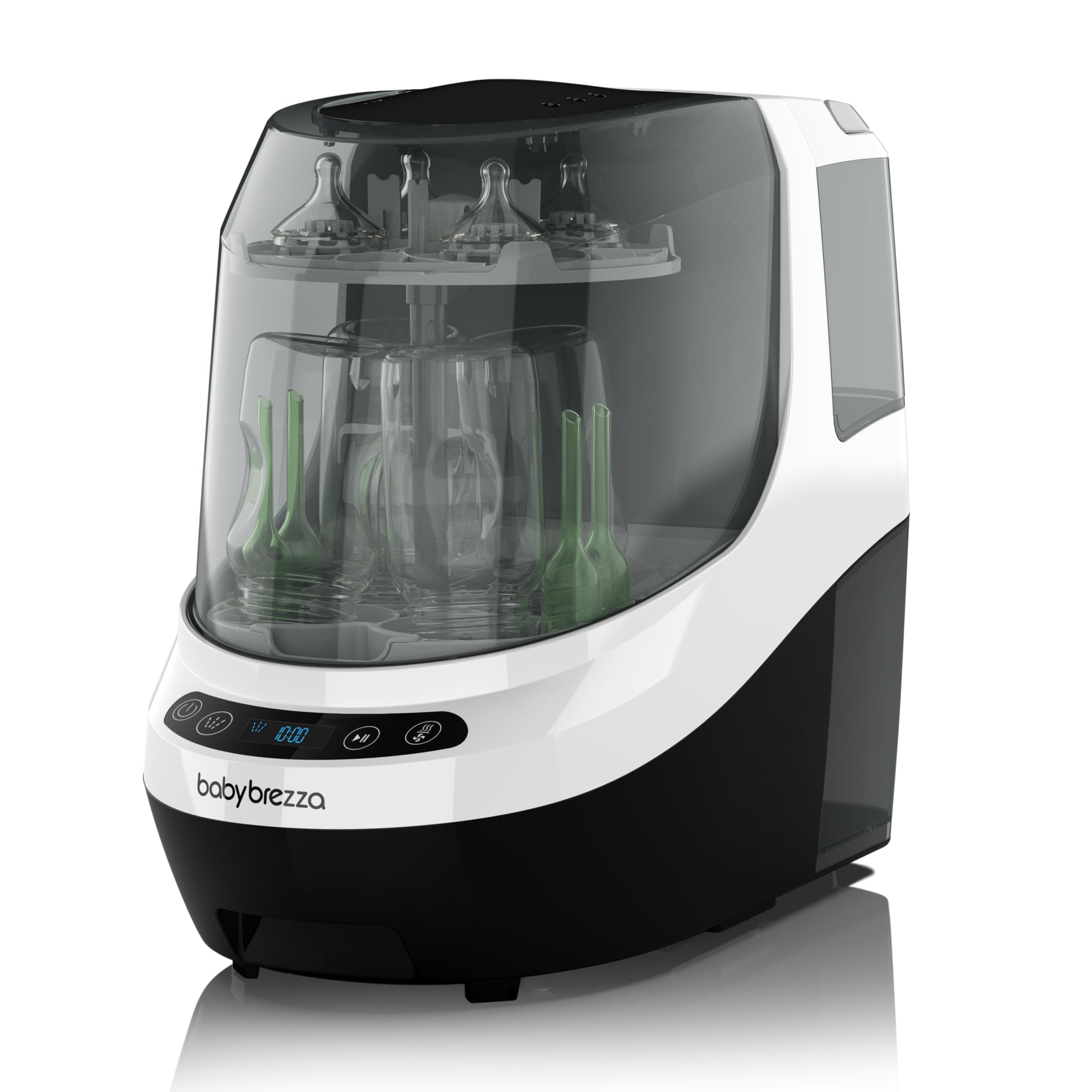Baby Brezza Bottle Washer Pro - Lavavajillas Biberones - Limpia Biberones, Esteriliza y Seca - Esterilizador de Biberones Multifunción 6 Modos - Hasta 4 Biberones + Accesorios