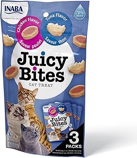 INABA Juicy Bites Moist bite-Sized cat Treats - Human-Grade, No Grains - Tuna and Chicken Flavor4