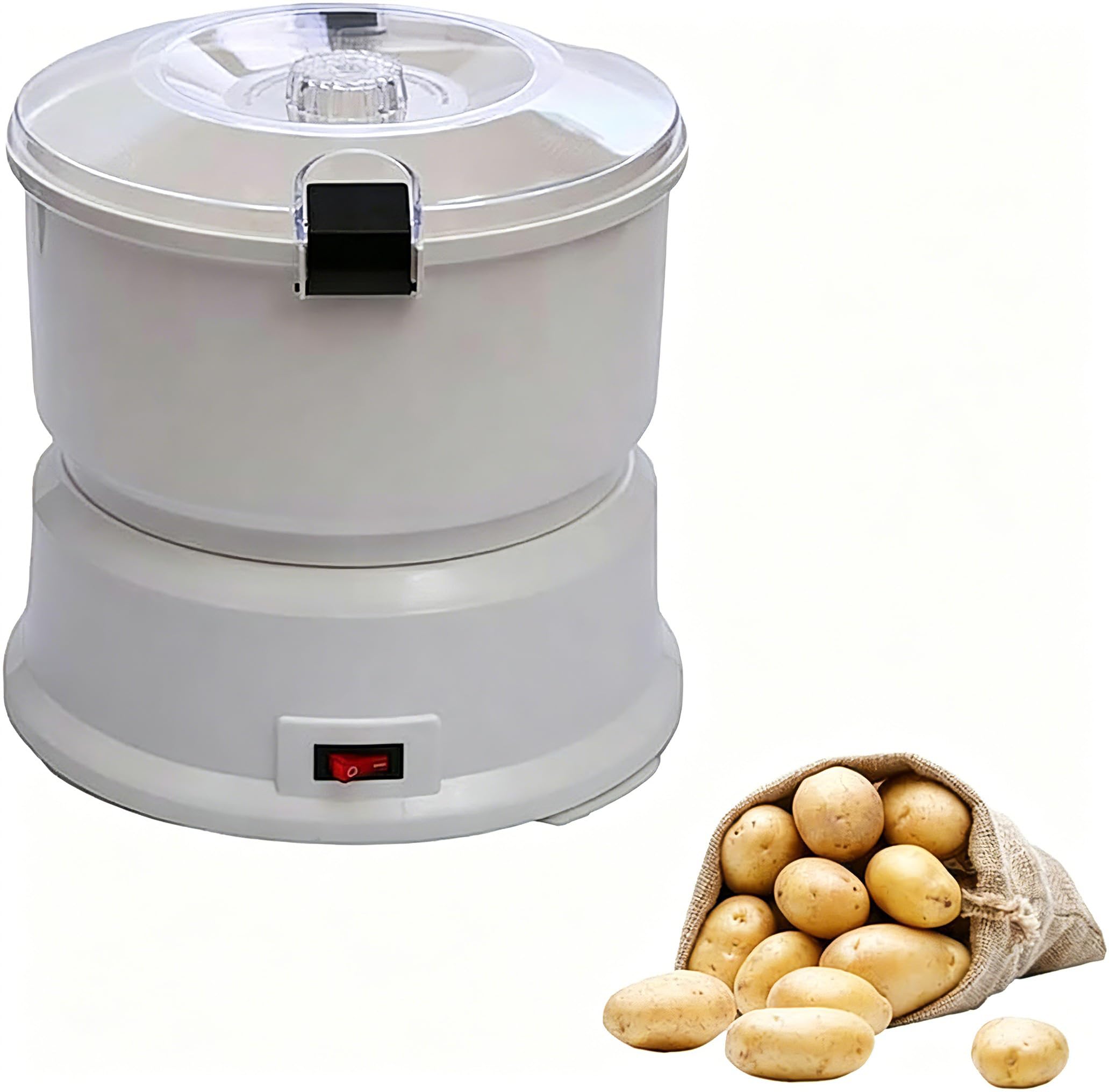 Pelador eléctrico de patatas – Pelador giratorio automático para verduras y frutas, herramienta de cocina para pelar y deshidratar fácilmente, máquina de preparación de ensaladas