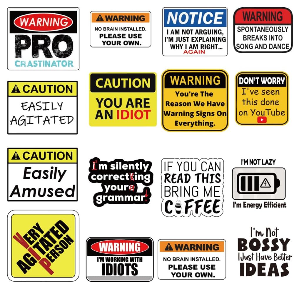 Autocollants amusants pour outils et casques - Kit de stickers pour ferronniers et adultes