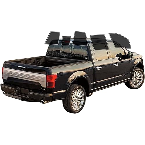 AUTOTEK Precut Windows Tint Film All Sides Cars Sun Blocking Protection Privacy Anti Shatter Glass 2 Ply Film 25% Tint Shade kit for Ford F150 Crew Cab 2015-2020