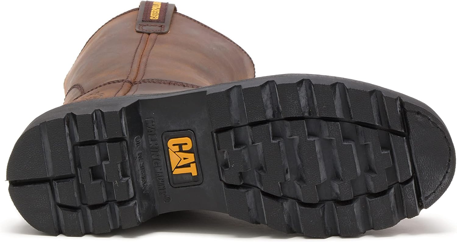 CAT Men's Revolver Pull-on Steel Toe Construction Boot