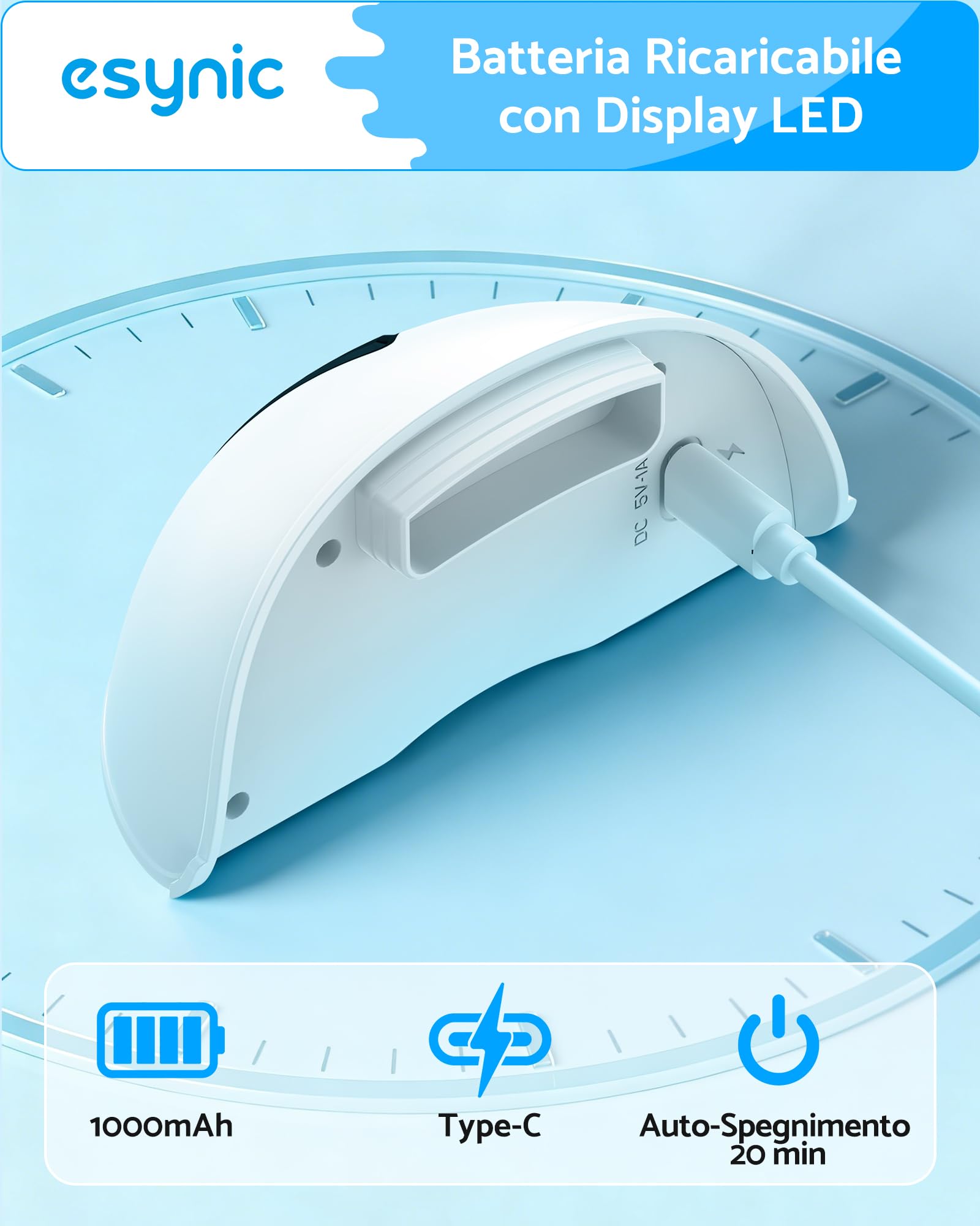 eSynic 1PZ Tiralatte Elettrico Senza Mani con Flangia 27/24/21mm, 4 Modalità & 12 Livelli di Intensità, 150ML Tiralatte Indossabile con Batteria Ricaricabile e Display LED, Auto Spento Dopo 20 Minuti