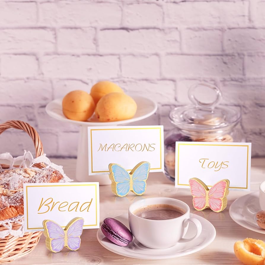 Amazon.com: Kigley 18 Pcs Butterfly Place Card Holders with