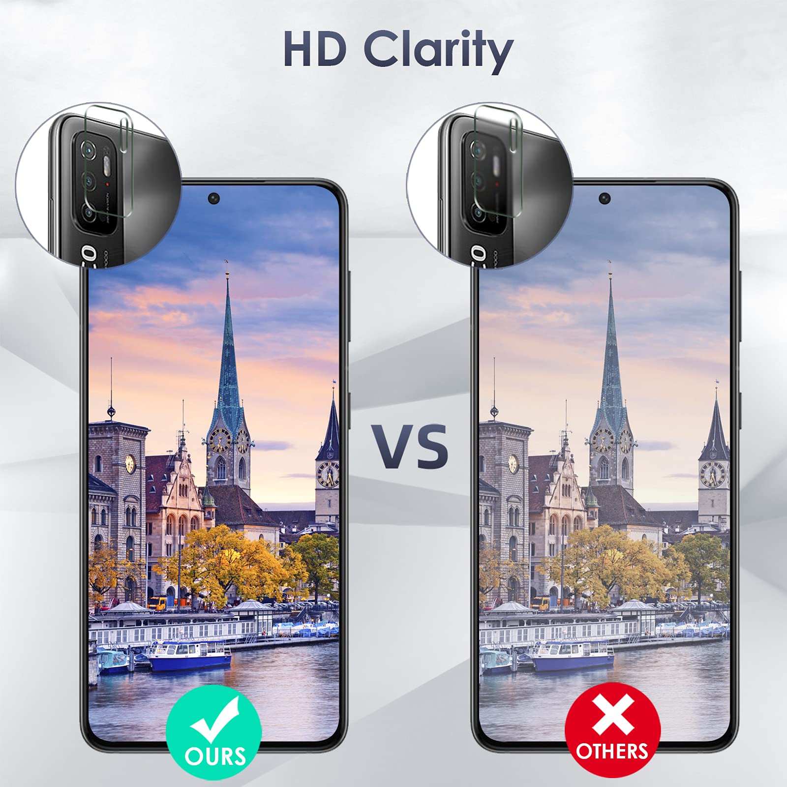 Pellicola In Vetro Temperato Moex Per Redmi Note 10 5G / Poco M3 Pro | 2 Pezzi | 9H Anti-urto Cristallo Trasparente - 2