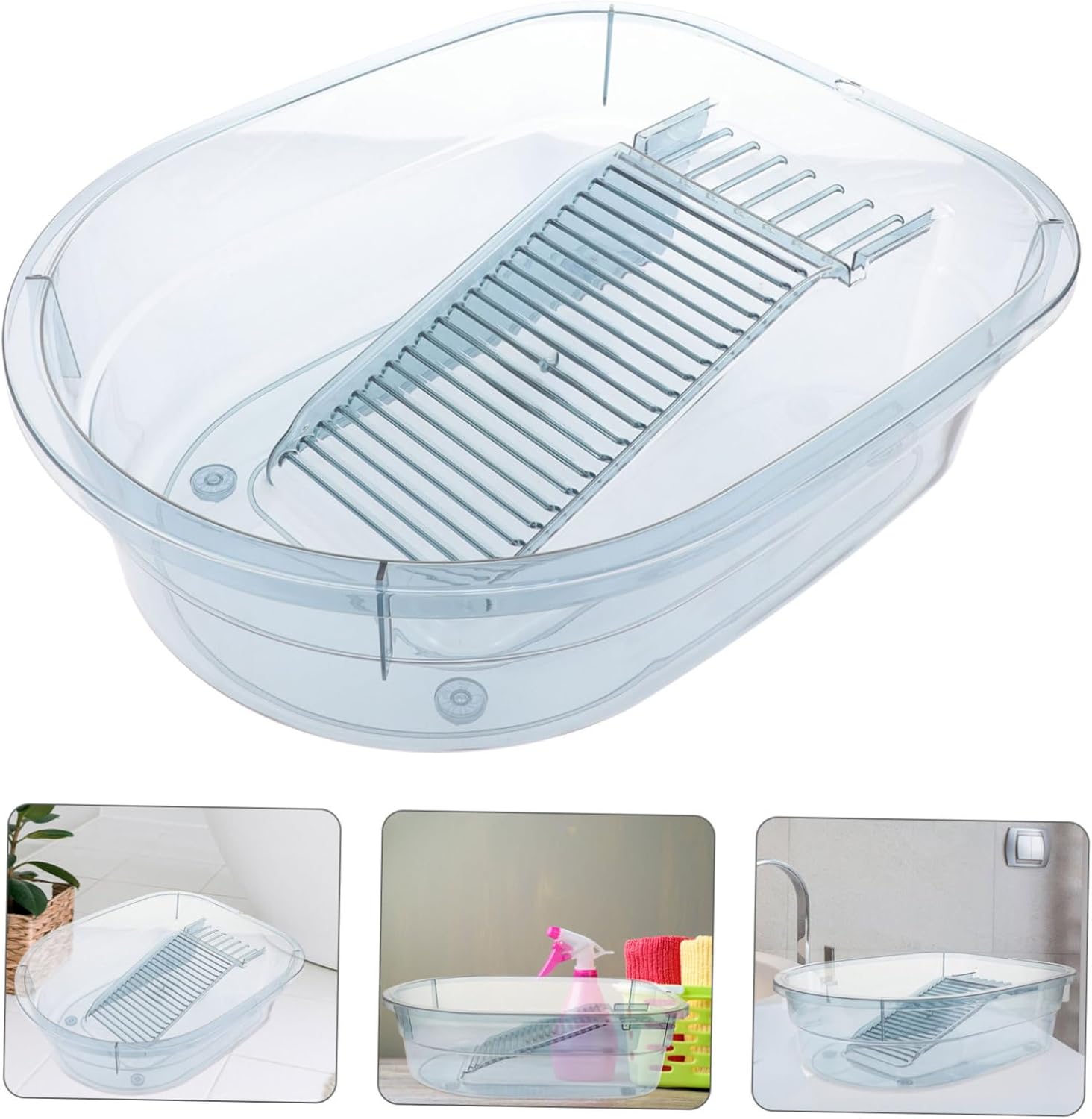 Washboard Basin Laundry Basin Washboard Wash Tub for Home Dormitory Camping