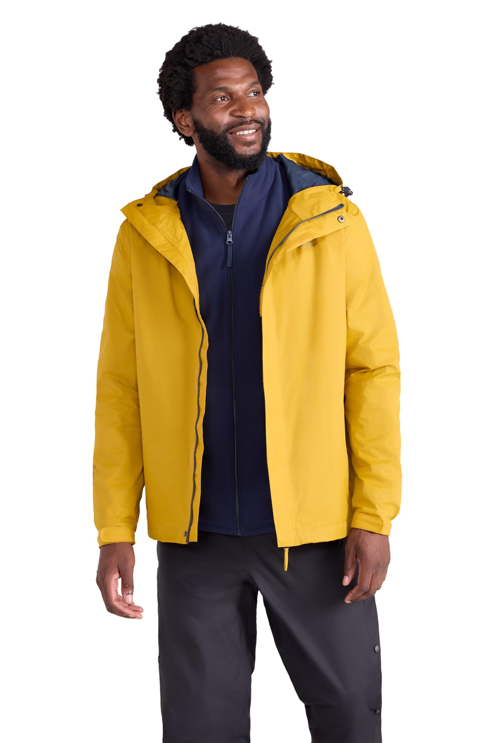 Torrent Mens Waterproof Rain Jacket - Waterproof & Lightweight Raincoat with Taped Seams, Zipped Pockets - For Spring Summer Travelling & Outdoors