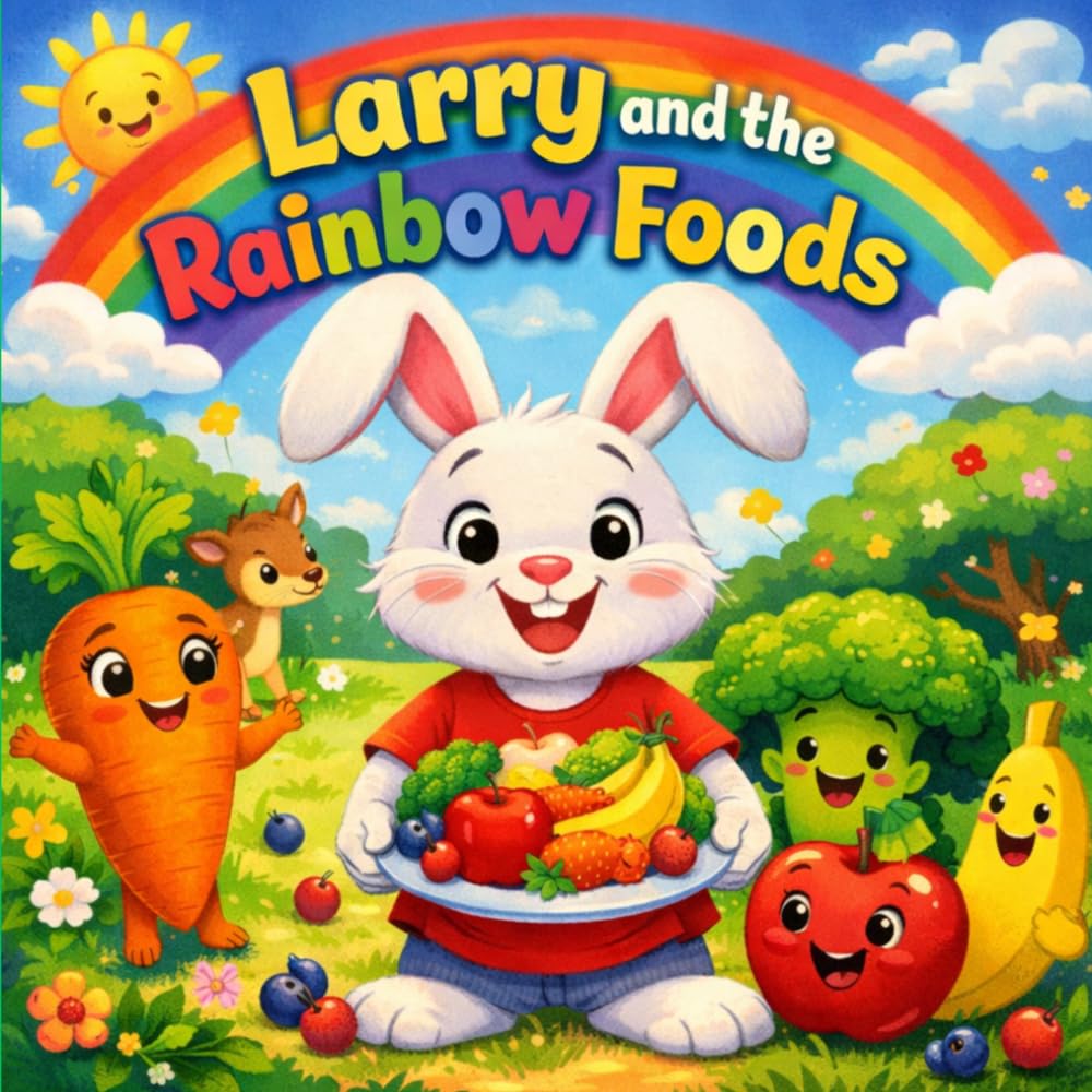 Larry and the Rainbow Foods: A Fun Rhyming Story About Healthy Eating, Fruits & Vegetables for Kids Ages 3–8