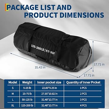 Adjustable Sand Bags for Working Out,Sandbags for Workout for Yoga, Strength Training -Body Workouts