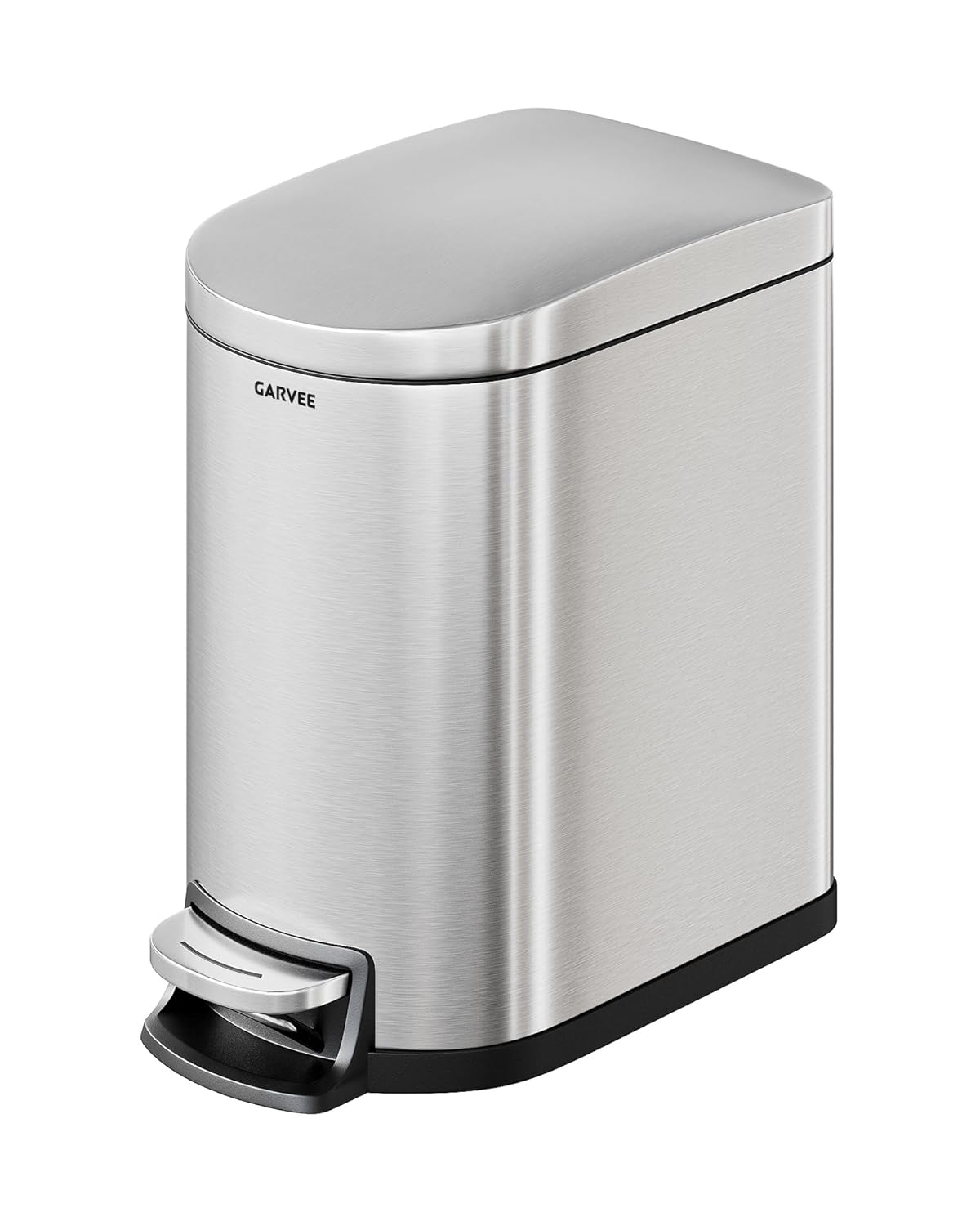 Garvee 6L Lata de Basura de Acero Inoxidable con Tapa de Pedal
