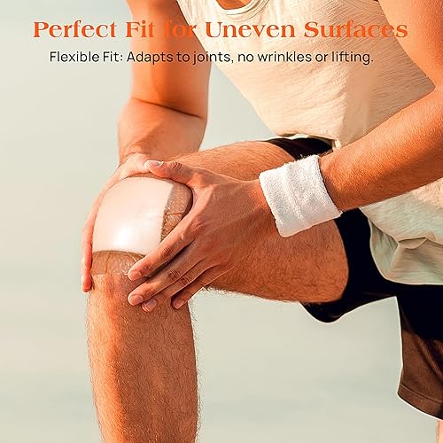 Miniatura 8 de Apósito de espuma de silicona con borde, 6 x 6 pulgadas (5 piezas) apósito de espuma adhesiva suave para el cuidado de heridas, impermeable,