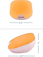 Vista 5 de Enbrighten SleepLite LED de mesa, luz nocturna, sensor táctil, regulable, luz de sueño ámbar/blanca, funciona con pilas, lámpara de noche, ideal