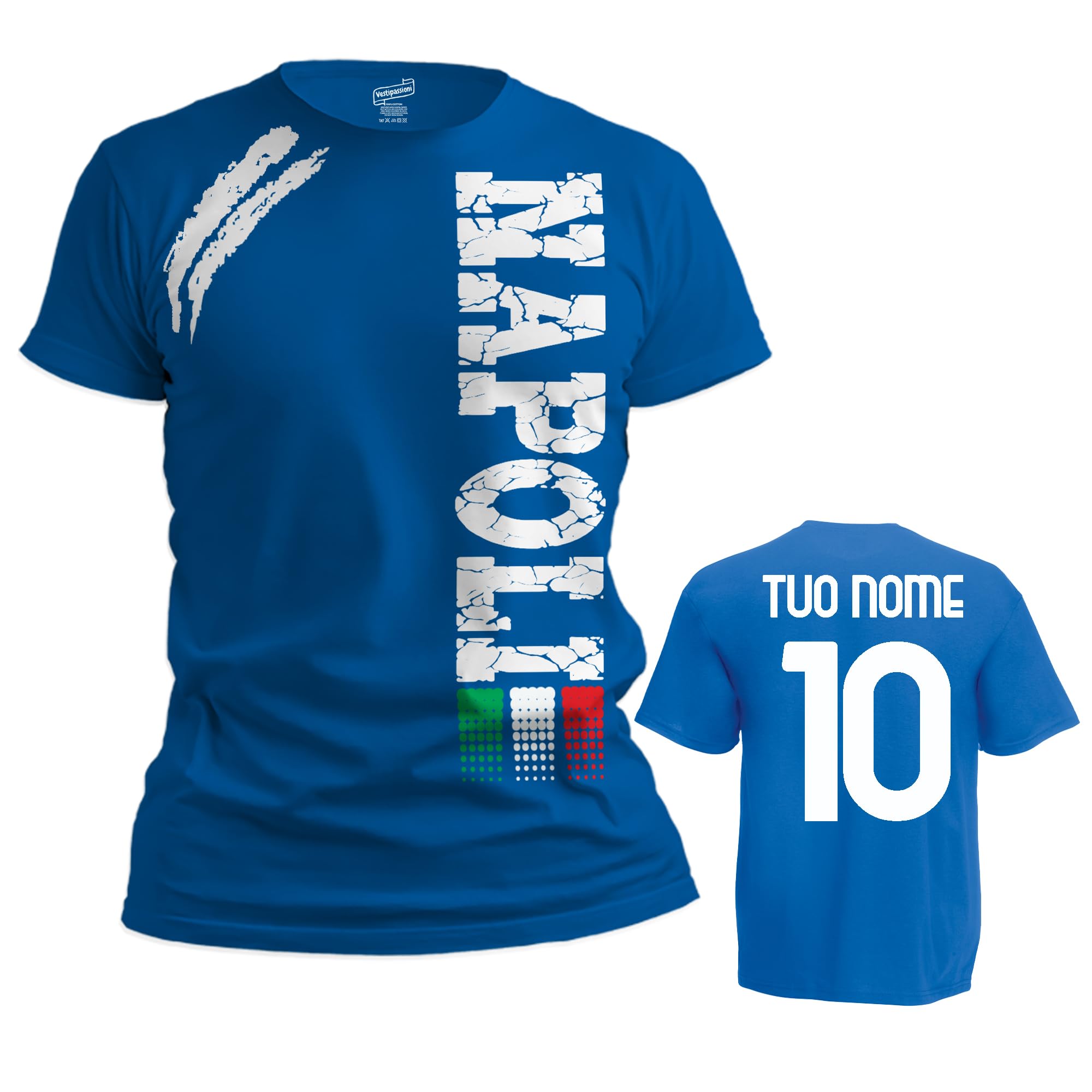 t-Shirt Napoli Tifosi Ultras Calcio Sport dalla S alla 3XL e 4 Colori Disponibili