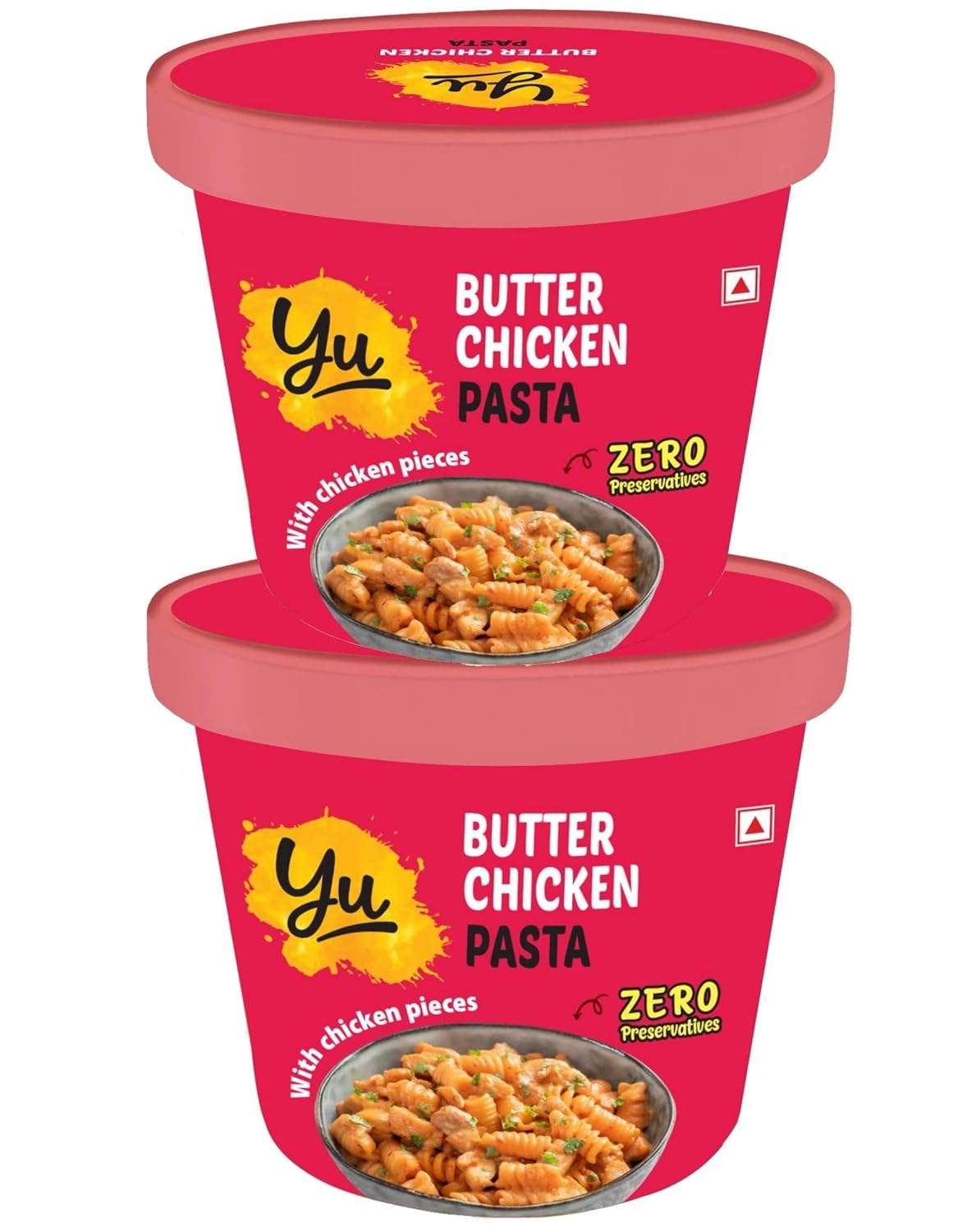 Yu Foodlabs Butter Chicken Pasta Ready To Eat Instant Pasta No