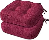 Vista 15 de Shinnwa - Juego de 4 cojines para silla de comedor, cojines de silla de cocina de espuma viscoelástica de doble capa, cojines de asiento con diseño