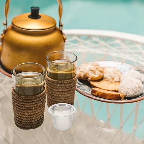 Miniatura 5 de Tofficu Filtro de té de acero inoxidable, filtro de 2.28 pulgadas de diámetro, malla fina para té de hojas sueltas, accesorios de cocina para el