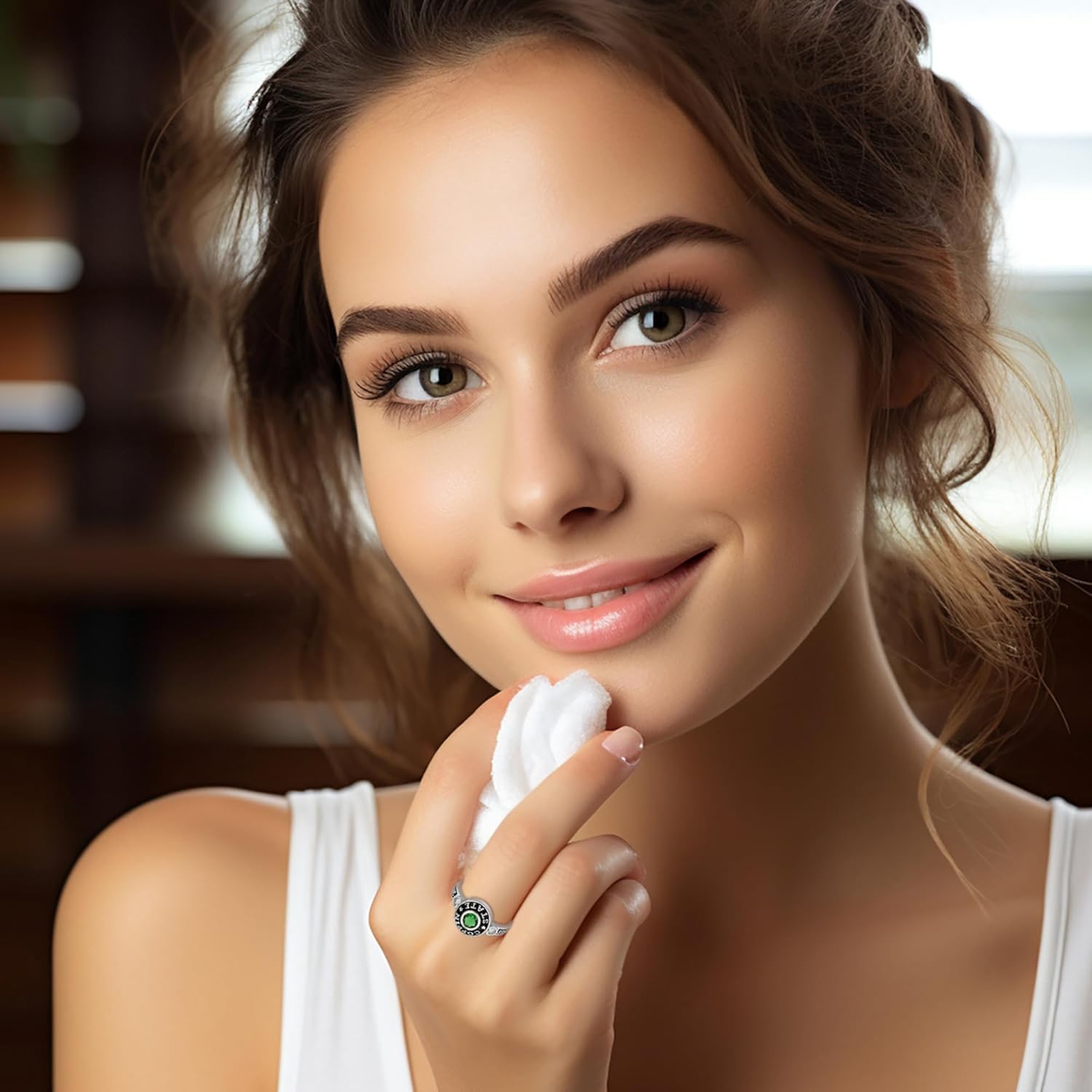 925 Sterling Silver Class Rings Cubic Zirconia Birthstone Rings Class Rings for Women High School Personalized Custom Rings Women's Class Rings Size 5-15 College Rings for Women