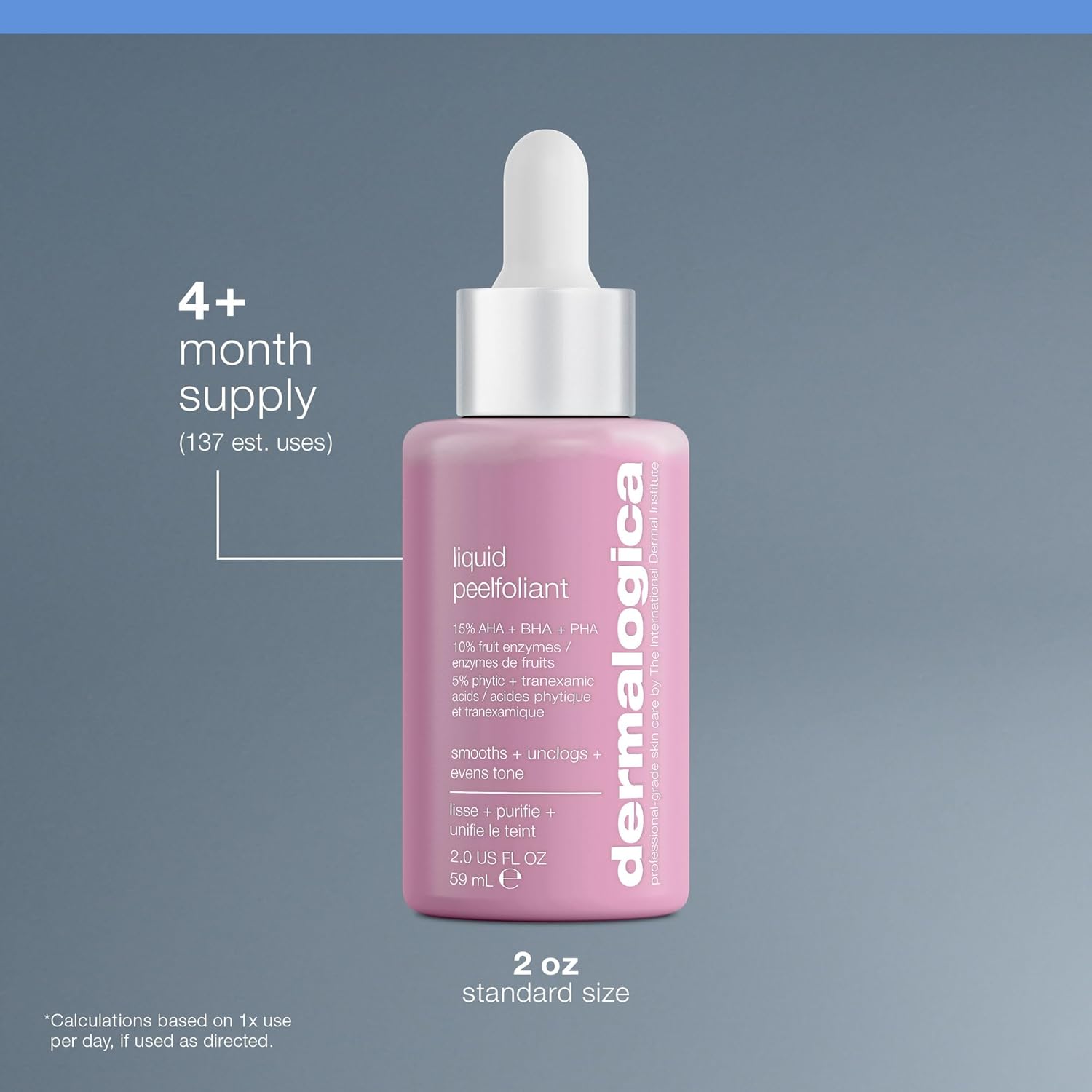 Dermalogica Liquid Peelfoliant with Glycolic Acid, Face Exfoliator Peel with AHA BHA PHA, Smooths Fine Lines and Wrinkles, Unclogs Pores, and Improve Skin Tone - 2 fl oz - Image 5