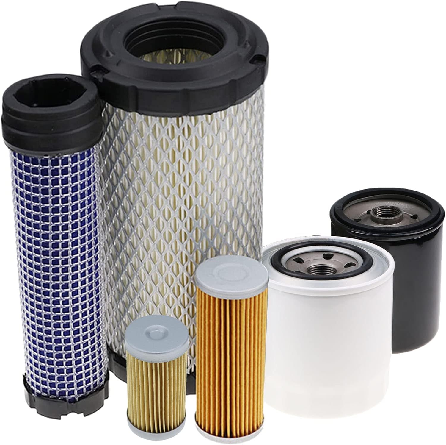 DVPARTS Filter Kit M806418 AM102723 CH15553 M801101 M113621 M123378 for John Deere 2653A