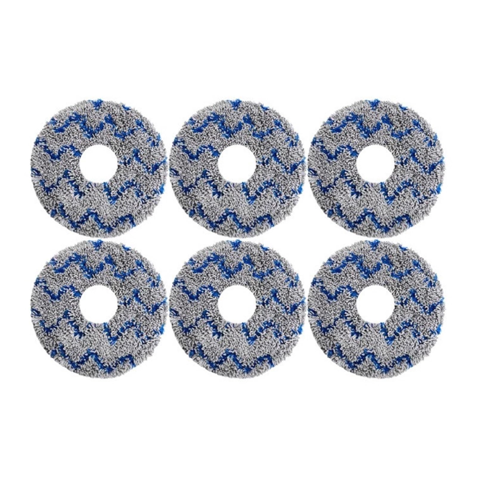 Ouncu 6 Pcs Mop Assembly White Velcro Mop Cloth Holder,Mop,Compatible For Eureka J12 Ultra Vacuum Cleaner Parts(6 Pcs Mop)