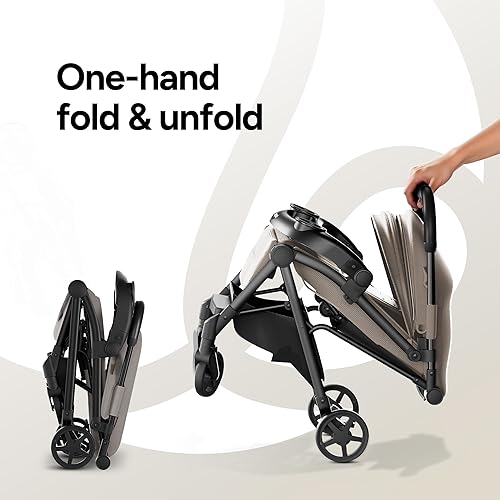 Miniatura 2 de Mompush Lithe V2 - Cochecito de viaje ligero, compacto y plegable con bolsa de viaje, cochecito plegable con una sola mano, bandeja para aperitivos,