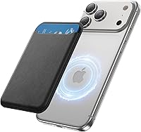 Vista 12 de para Billetera MagSafe, con 3 tarjeteros, billetera magnética delgada para teléfono para iPhone 17/16/15/14/13/12 Pro Max Plus Air Series, cuero