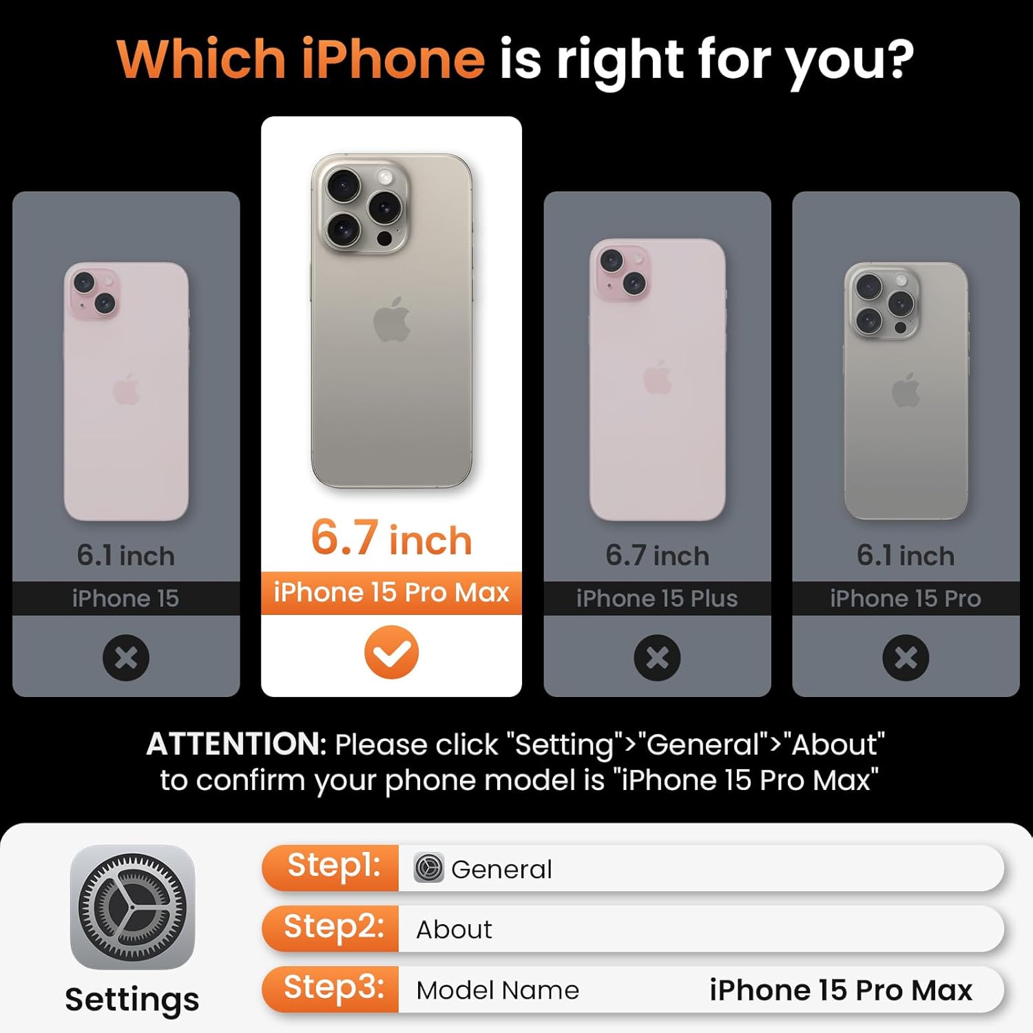 Diaclara Slim Magnetic Series Designed for iPhone 15 Pro Max Case 6.7'',[1500D Aramid Fiber] [Built in Magnet Ring], Protective Shockproof Bumper for iPhone 15 ProMax, Black