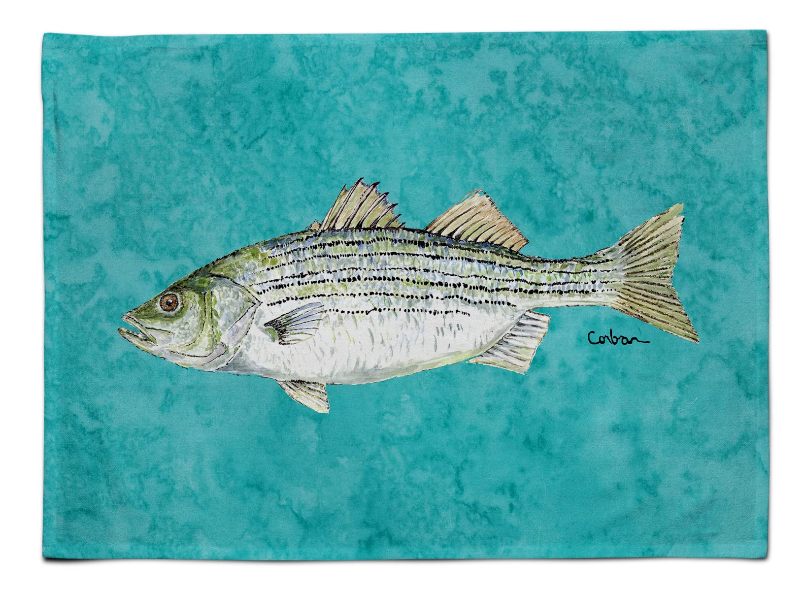 Set de table poisson rayé Caroline's Treasures linge de table multicolore L