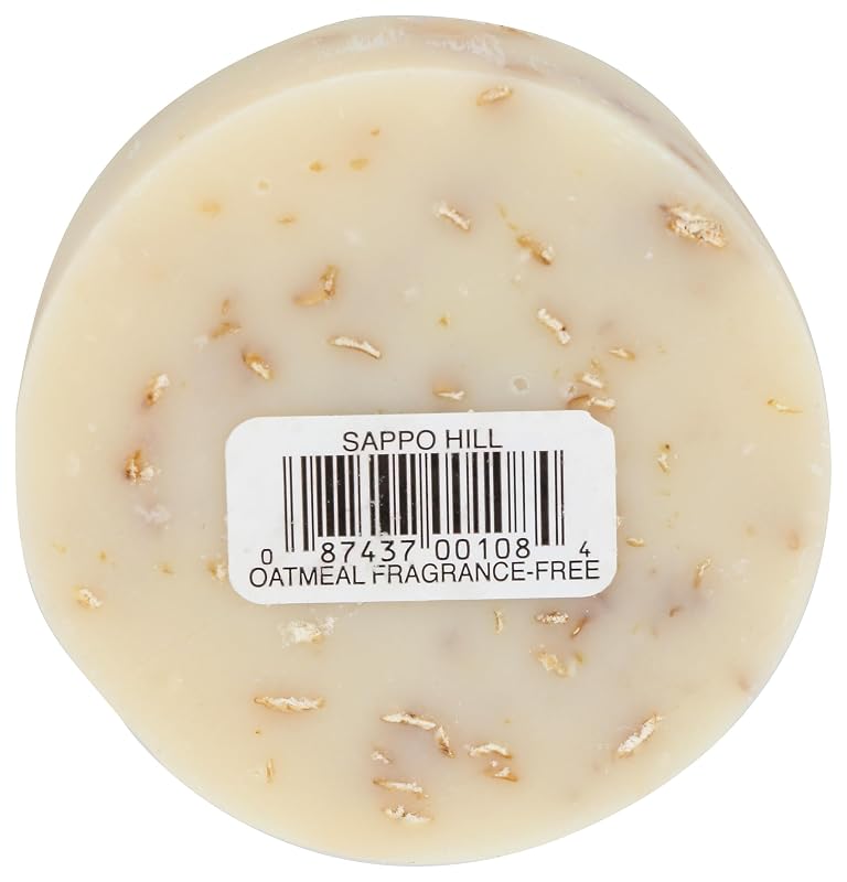 Sabonete em barra Sappo Hill com aveia natural, sem fragrância, 99 g
