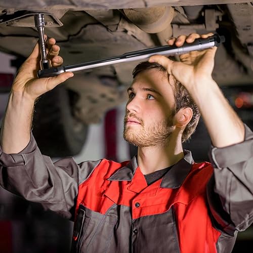 Miniatura 2 de NEBICALS Juego de llaves dinamométricas de 12 pulgadas, clic de 10-160 pies-LB13.6-217.1 Nm, coche de garaje y motocicleta, bujía, rueda, cambio de