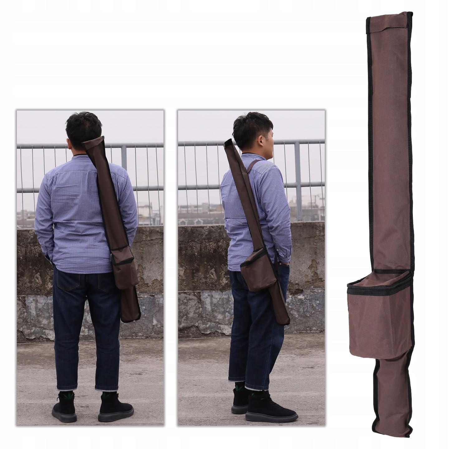 Rosfix Trípode telescópico de 405 cm, aluminio, 1/4 pulgadas, pinzas excéntricas con bolsa