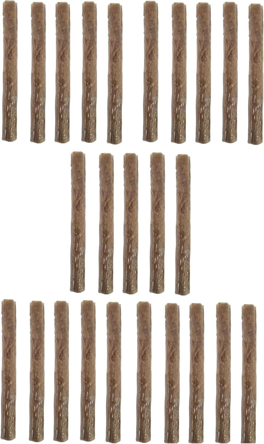 Bulk Packs 10 Inch Dog Chew Stick Compressed Buffalo Rawhide for Dental Health (10 Sticks)