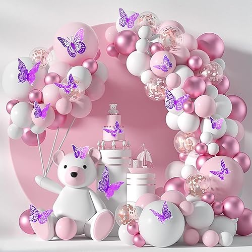 Miniatura 3 de Decoraciones de mariposa, decoración de pared de mariposa 3D, decoraciones de fiesta de mariposa, decoraciones de cumpleaños, mariposas