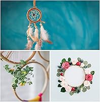 Vista 5 de Sherbo - Juego de 3 aros de bordado de madera de haya, de 7 a 9 pulgadas, anillo de aro circular de algodón para bordado de bricolaje, hilo de hilo