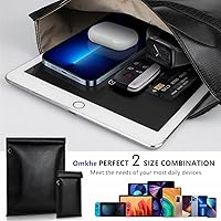 Vista 6 de Faraday - Bolsas para teléfonos, paquete de 2 cajas Faraday de bloqueo de señal, bloqueo de señal RFID, bolsa Faraday para teléfono, tabletas, datos