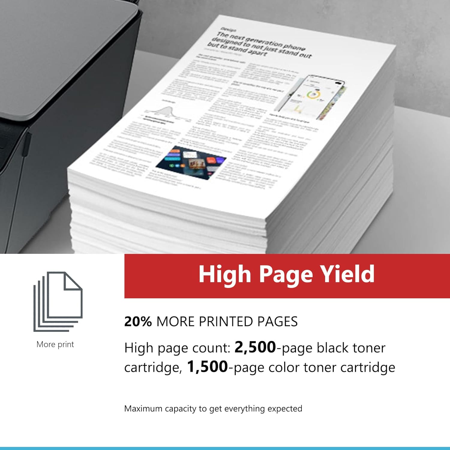 WorkCentre 6027 High-Yield Toner Cartridge Set (4 Pack, 1BK/1C/1M/1Y)- EAXIU 106R02759 106R02756 106R02757 106R02758 Toner Replacement for Xerox Phaser 6020 6022 WorkCentre 6025 6027 Printer