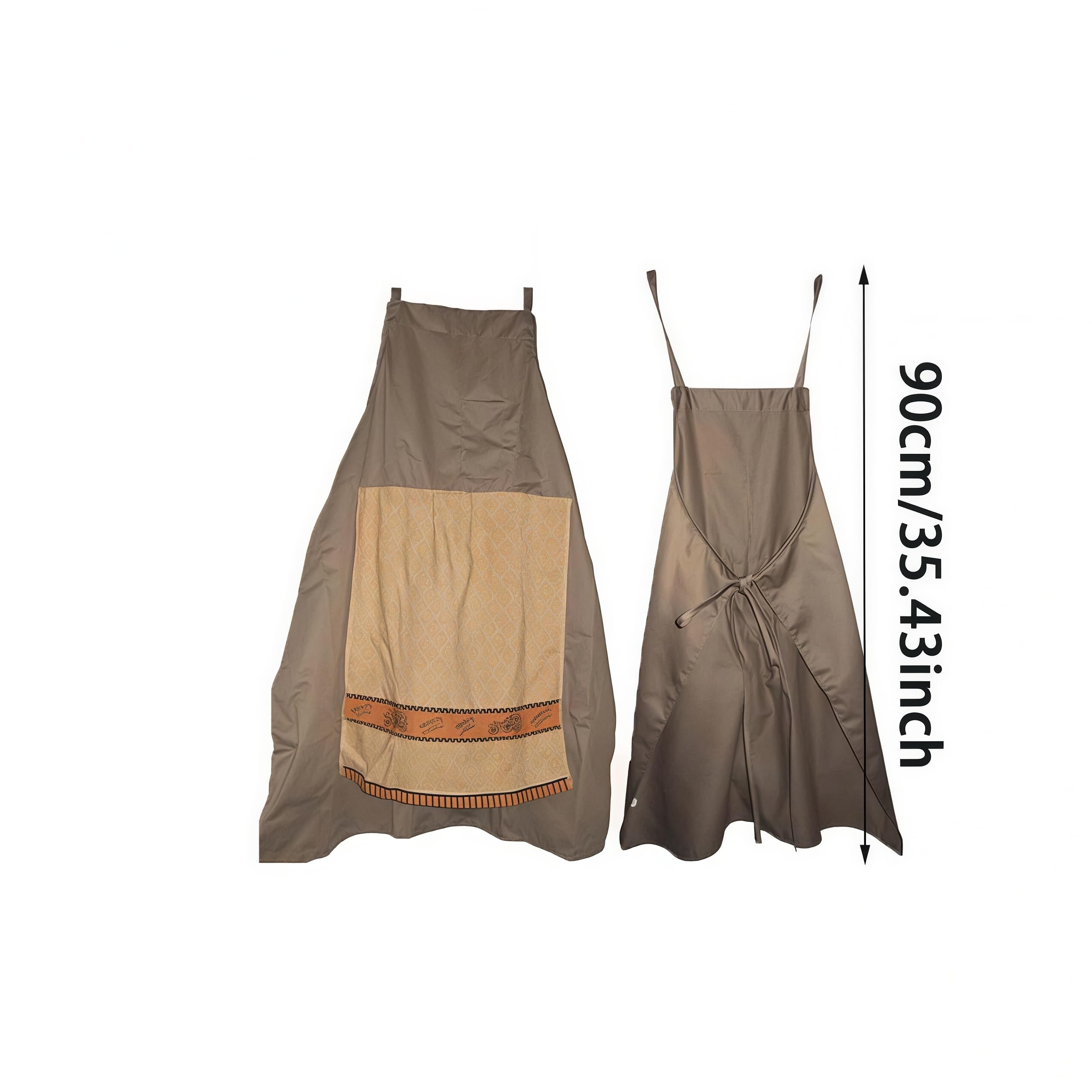 Genérico Delantal de cocina divertido para hombre, ajustable, con bolsillo oculto, delantal de broma, delantal entretenido para barbacoas, cenas, camareros y trabajo en cocina