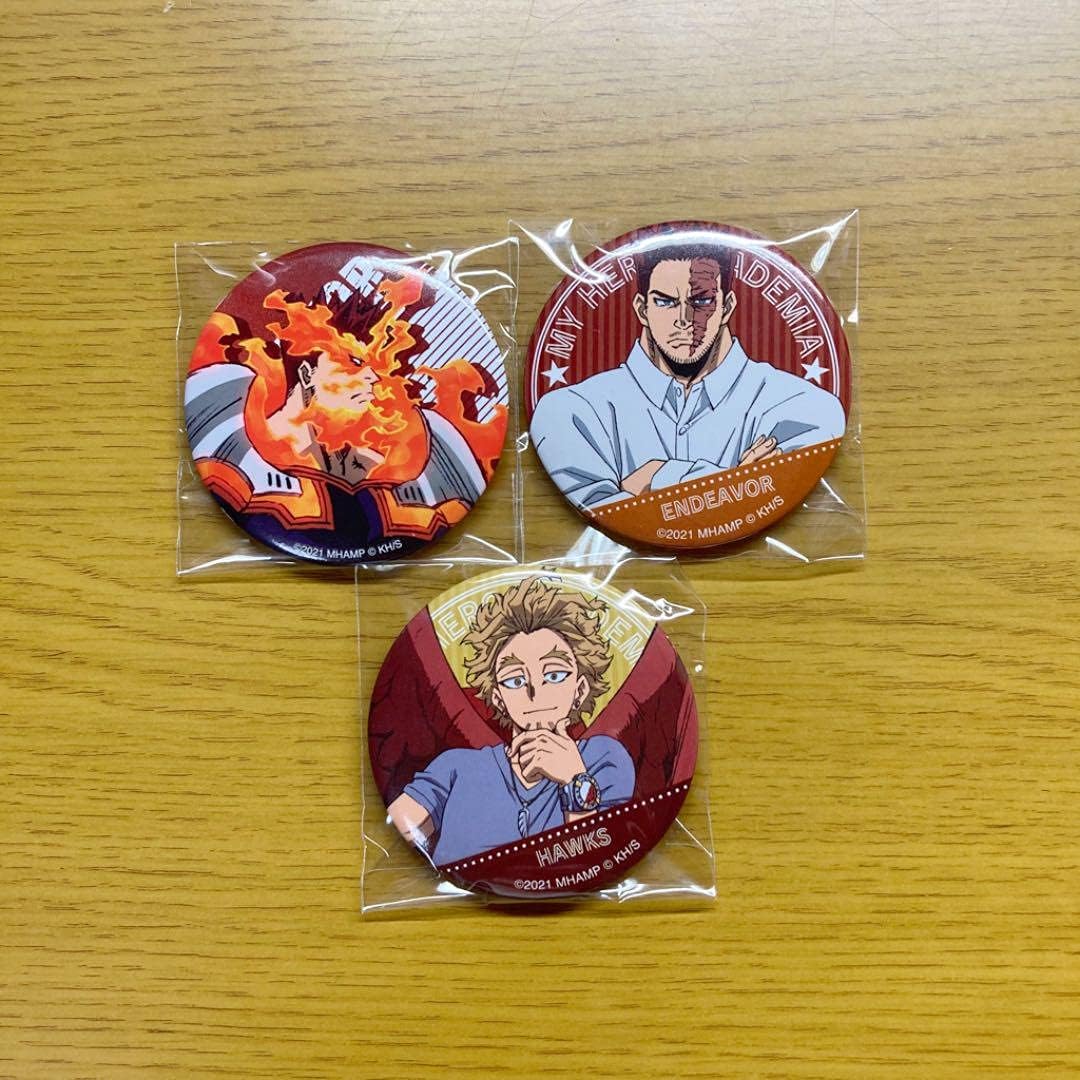 Amazon Co Jp 僕のヒーローアカデミア 映画 缶バッジ エンデヴァー ホークス Hobbies