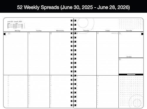 Miniatura 5 de Agenda minimalista fechada  Descripción general del calendario mensual de 12, listas de tareas, planificación semanal y diaria (8.5 x 11 pulgadas),